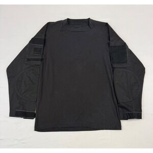 Rothco Shirt Mens Medium Black Long Sleeve Crew Tactical Airsoft Combat Military